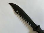 ODM 16in Rubber Handle Fixed Blade Hunting Knife 3mm Blade