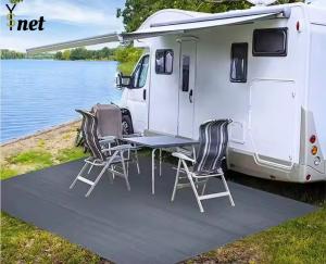 China Breathable Outdoor RV Rug 225GSM 280GSM 350GSM RV Patio Mat 6x9 wholesale