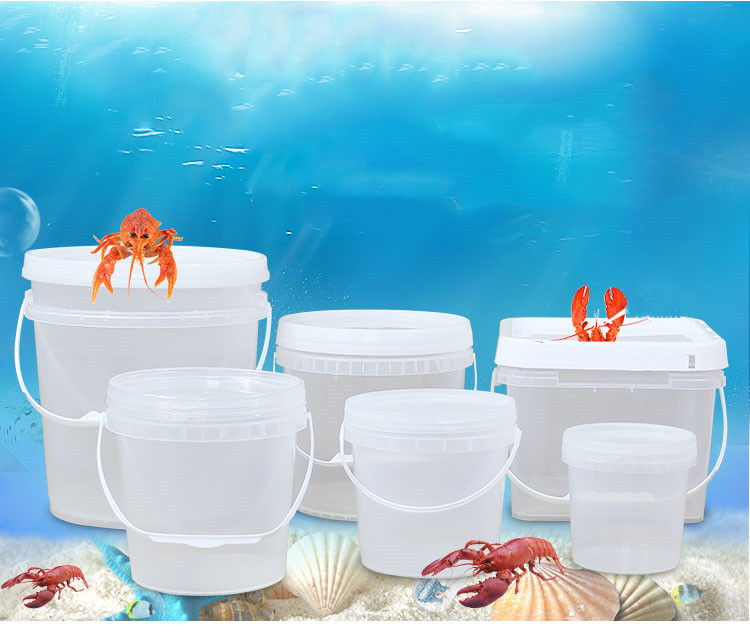 Transparent Custom PP Plastic Milking Bucket Container for Fried Chicken and Popcorn