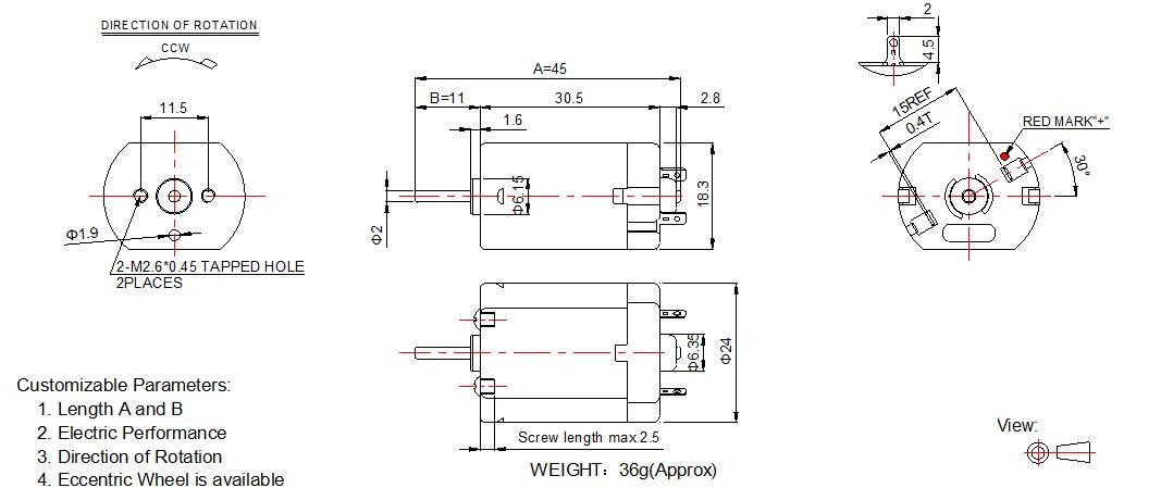High Quality low price 6v 12v micro dc motor for vehicle rearview mirror and household appliance