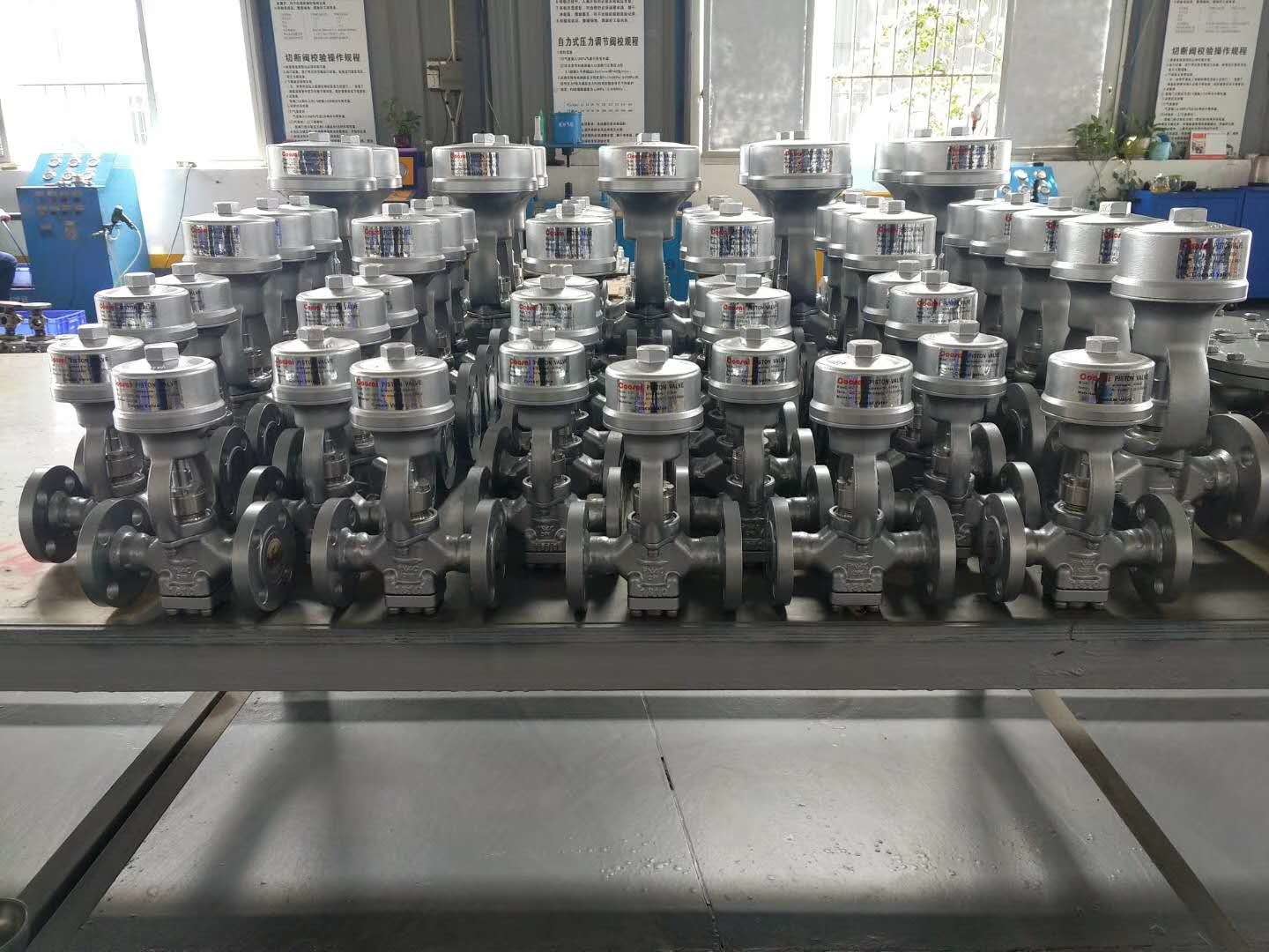 SS Piston Operated Valve For High Temperature Steam