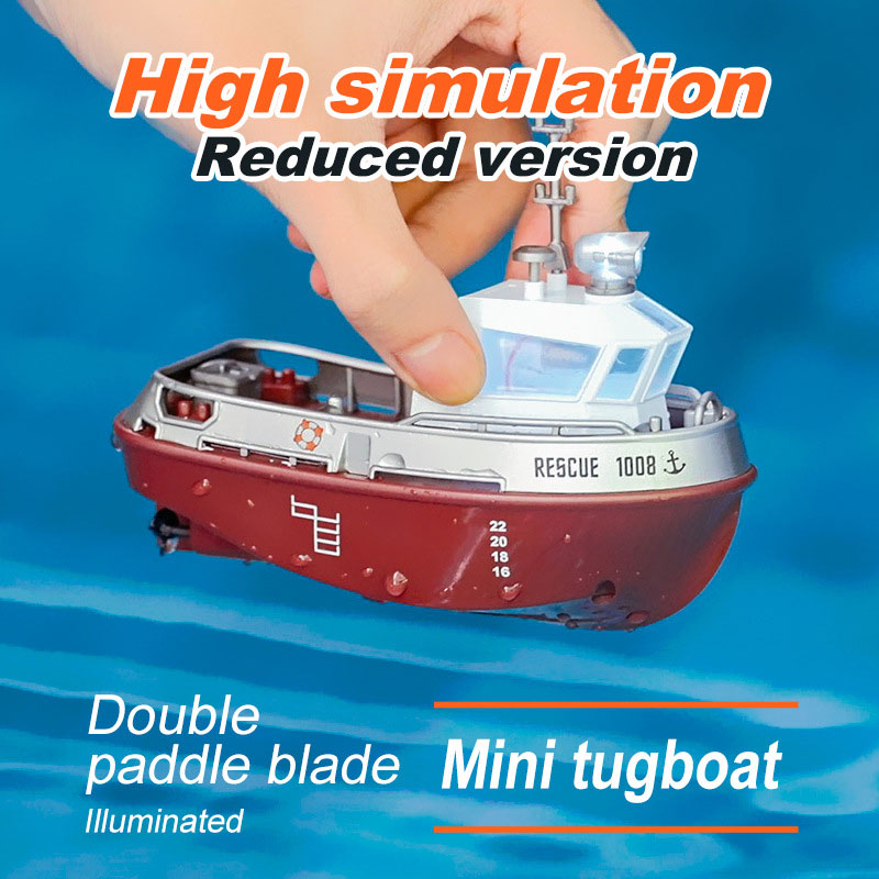 2 CHANNELS Control Channels Remote Control Ship for Kids Electric Charging Toy Ship