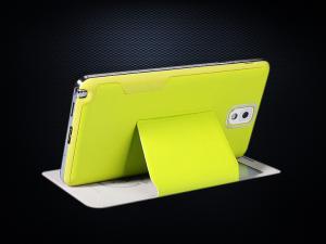 China PC+PU，Note3 dormancy PU case wholesale