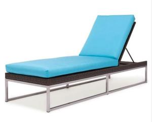 China Outdoor SS adjustable chaise lounger chair-16068 wholesale
