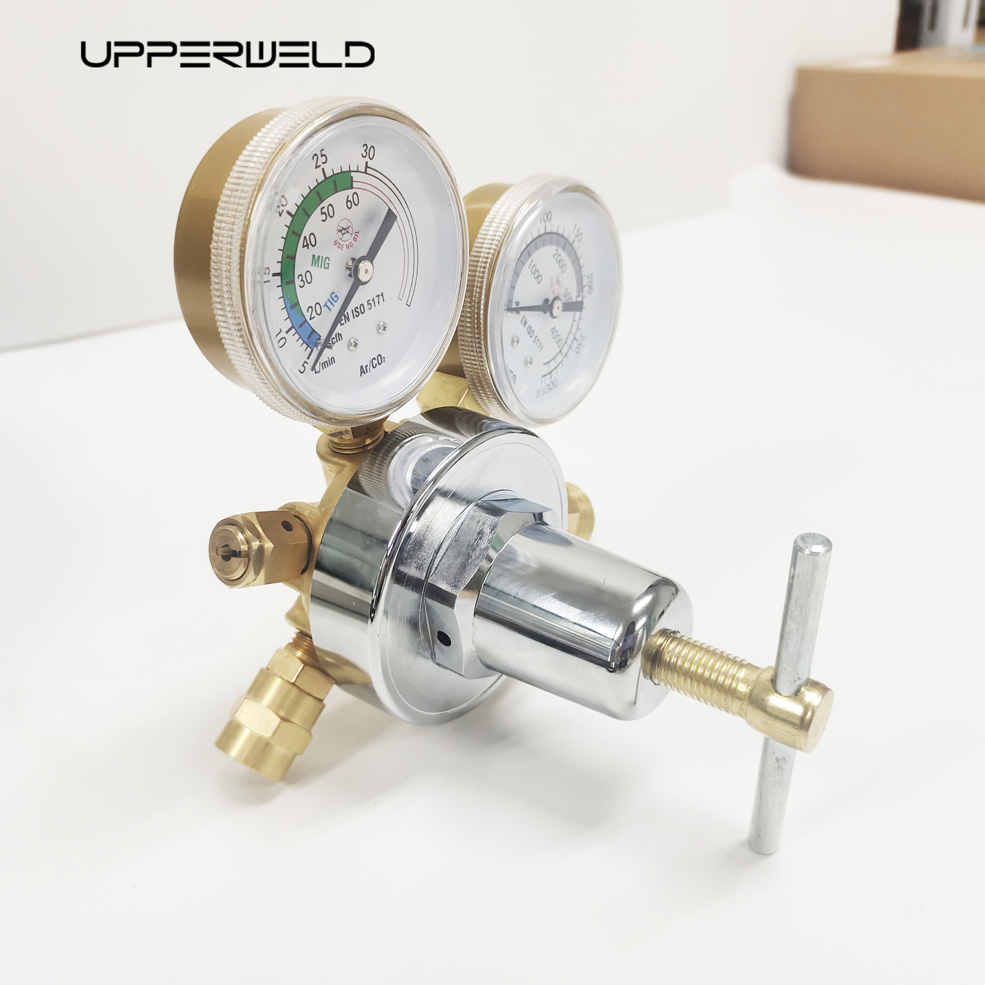 Argon CO2 Gas Welding Regulator Kit for Mig and TIG Welder Dual Scale Gauge Included
