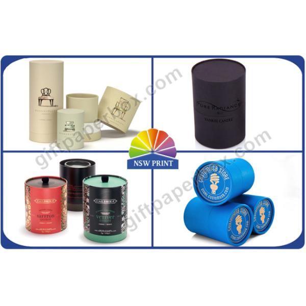 Luxury Matte Laminated Paper Packaging Tube for Candle / Cosmetic / Skincare Box