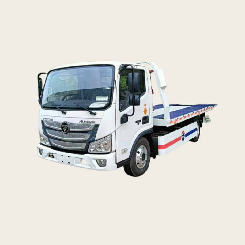 Foton 147hp YUCHAI Engine ABS Fast 8 Gear 9.1*2.25*2.85m Flat Bed Loading 7.57 Ton Tow Trucks Wrecker Truck