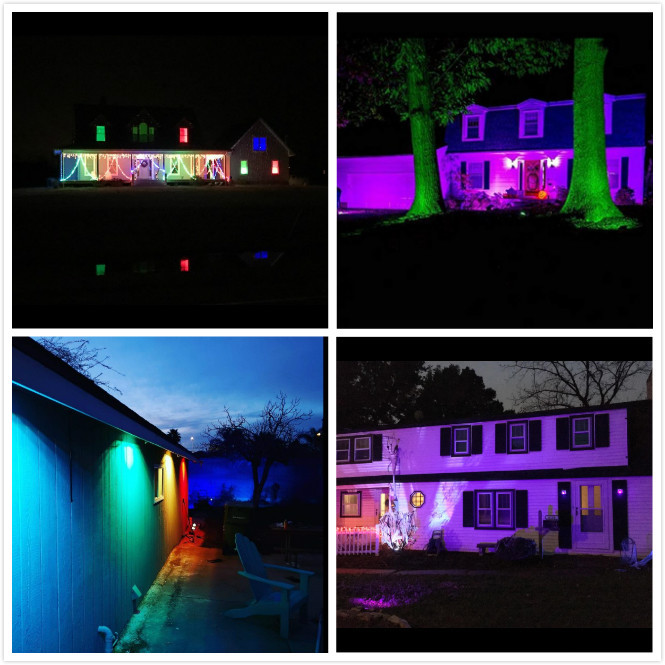 Durable Outdoor LED Flood Lights Waterproof , RGB 12v Outside Security Lights