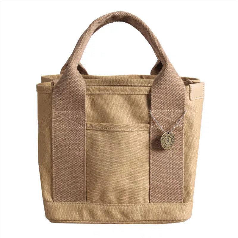 2024 NEW HIGH-END SENSE OF NICHE DESIGN CANVAS TOTE BAG WOMEN'S BAG FASHION ALL VINTAGE SINGLE SHOULDER CROSSBODY BAG