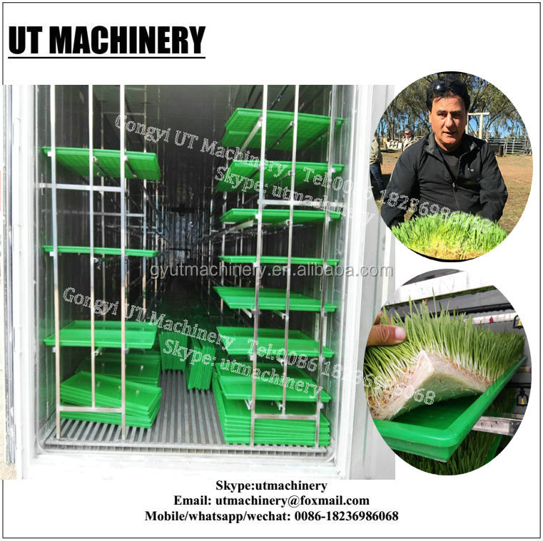 64pcx Sprout Box Hydroponic Fodder System Container for Farm Growing 500kg-1500kg