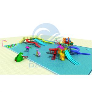 China Children Aqua Park Hill Slide Ground Playground Water Slide Combo Customized wholesale