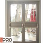 Multi Color Hinged Security Doors , Sound Insulation Aluminium Glass Front Door