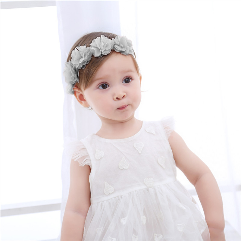 New style Lace flower hairpin lovely Princess barefoot baby girl sandals