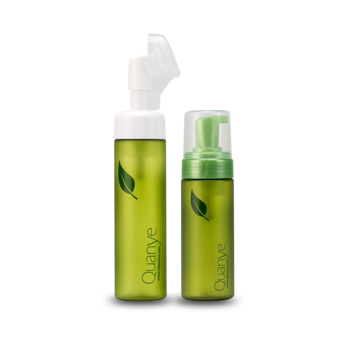 100ml 120ml Green Frosted Plastic Foam Bottle With Fome Pump Musse Foam Cleanser