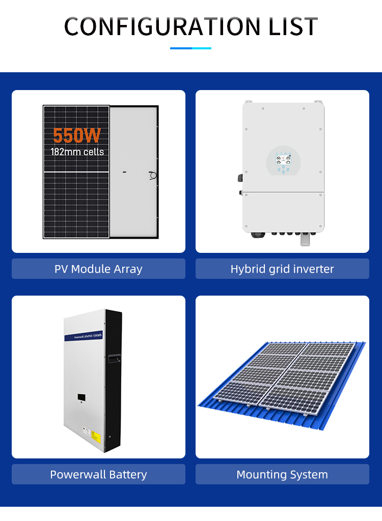 10kw Solar Power Hybrid System photovoltaic 10kw home solar power kit