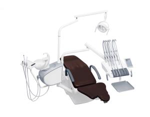 China Double Armrests Dental Chair Equipment , Top Mounted Dental Treatment Chair wholesale