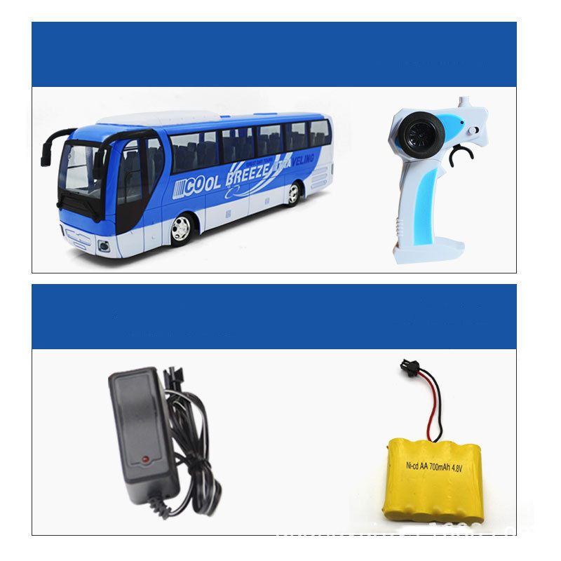 Electric Simulation Sound and Light RC Bus Child Toy for Kids Age Range 8 to 13 Years