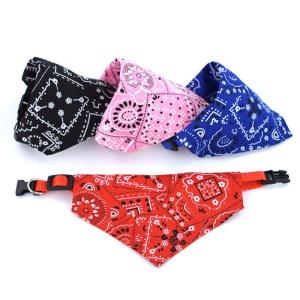 China Double Layer Dog Neck Scarf Holiday Dog Bandanas Fashion Style wholesale
