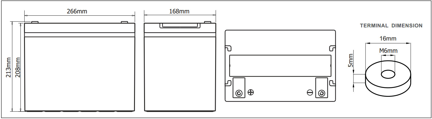 80AH UPS Rechargeable Battery Large Current Discharge Capability