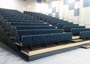 China Rise Mounted Retractable Grandstand With Leather / Fabric Upholstery wholesale