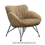 Furniture Lounge 76cm 44cm Recliner Stainless Steel Dining Chairs