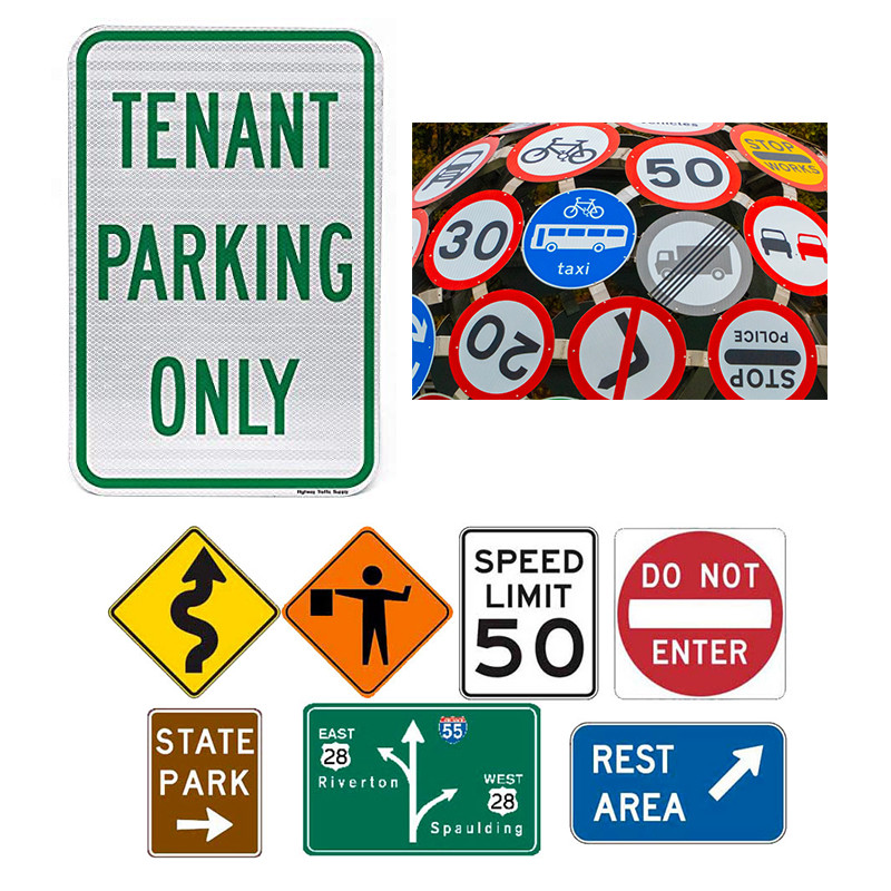 Custom Reflective Traffic Road Safety Sign No Parking Stop Speed Limit Warning
