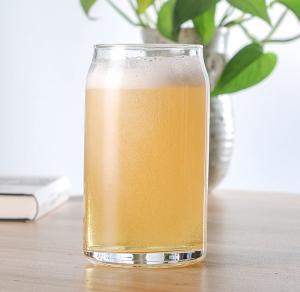 China 16oz 473ml Beer Can Glass , Personalized Pint Glasses Heavy Bottom Design wholesale
