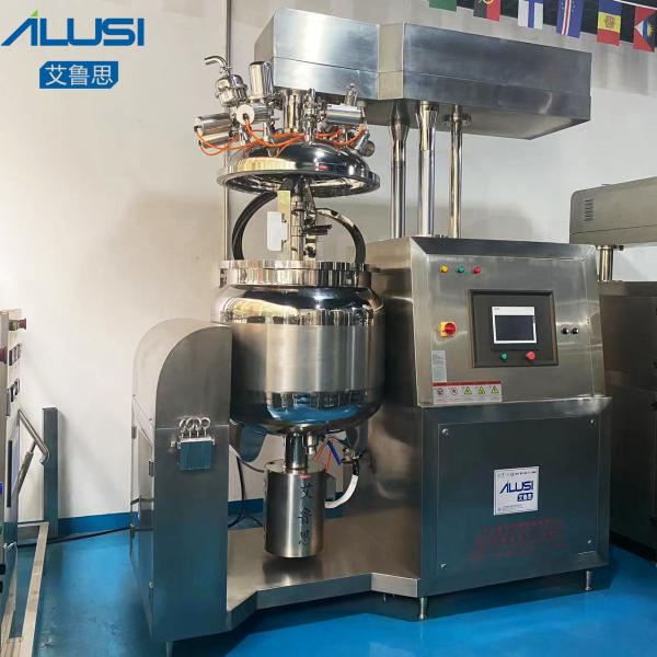 PLC Control Face Cream Vacuum Mixing Equipment Homogenizing Emulsifier Machine