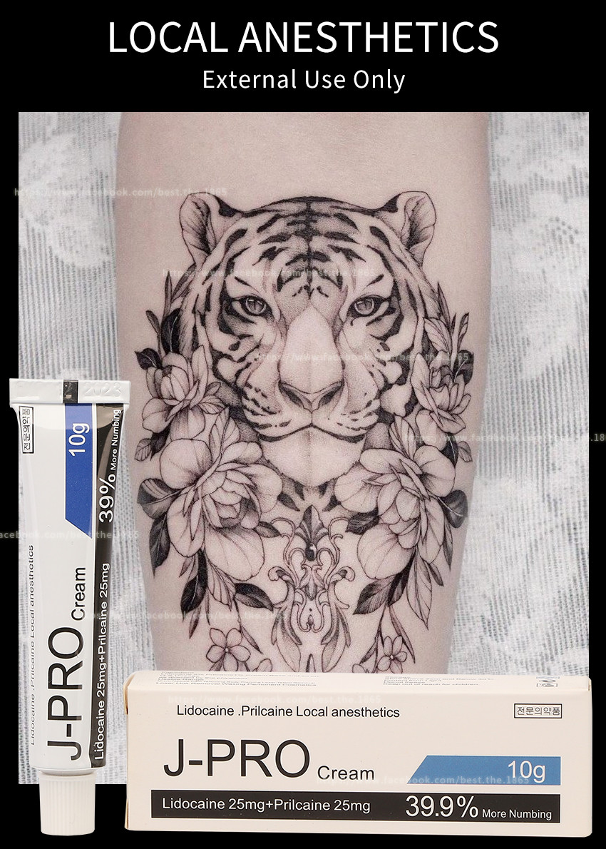 J Pro Tattoo Licocaine numb Cream 10g Stop Pain Anesthetic Cream For Waxing Tattoo Permanent Makeup