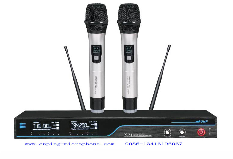 X11 fixed frequency wireless microphone system UHF Dual channel rack mountable very low price