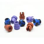 Purple Silicone Stopper 13mm 16mm Test Tube Stopper With Hole