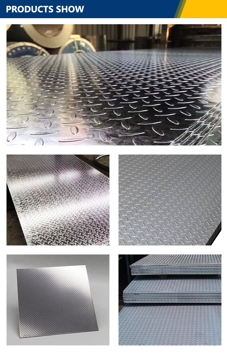 High Strength SS400 Stainless Steel Checker Plate Hot Rolled Embossed Sheet 1000mm