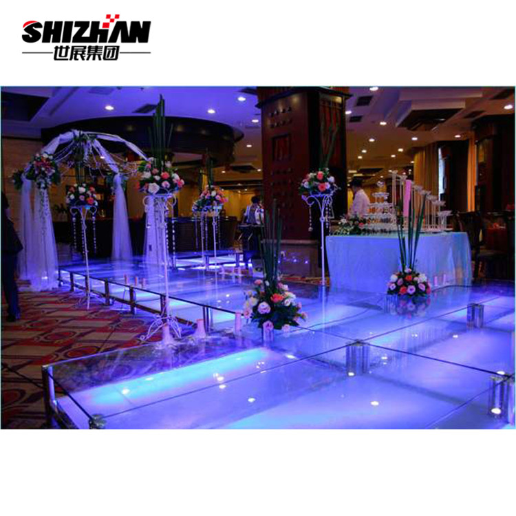 Decoration Wedding Live Performance Stage Temporary Portable 4x8 Stage Deck Clear