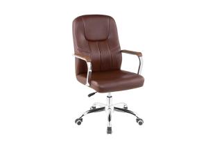 China Leather Upright Lock 360 Degree 56cm Office Swivel Chair wholesale
