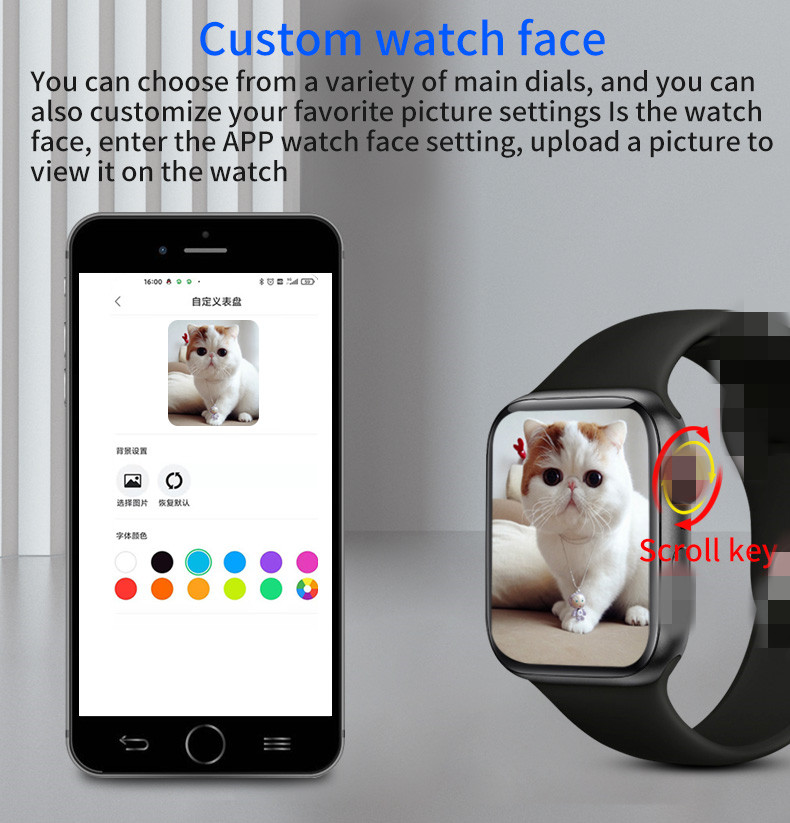 HL26Plus Smartwatch 1.75 Inch 320*385 Waterproof Sports Can Provide Customized