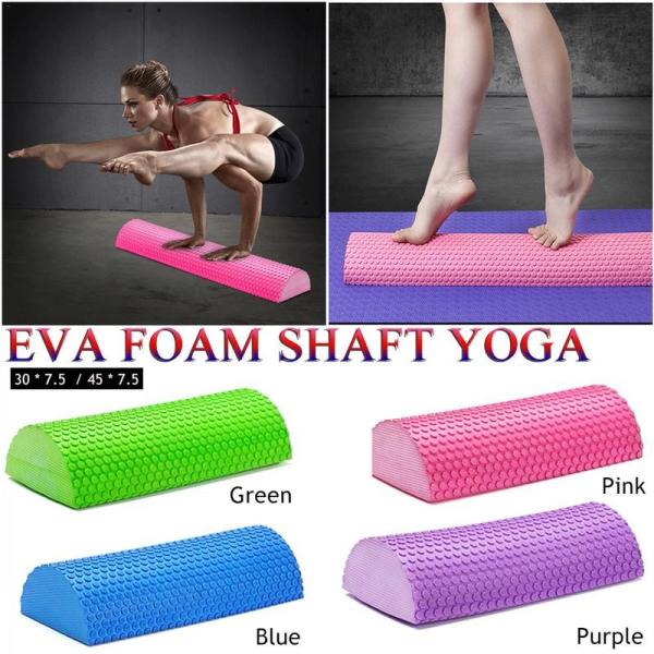 Half Round Foam Roller , Massage Foam Roller Yoga Pilates Fitness Equipment