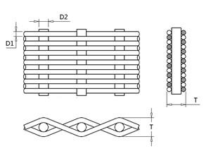 Plain Dutch Weave Weave Brass Wire Mesh(Cloth), (10-50)×(52-250) Meshes
