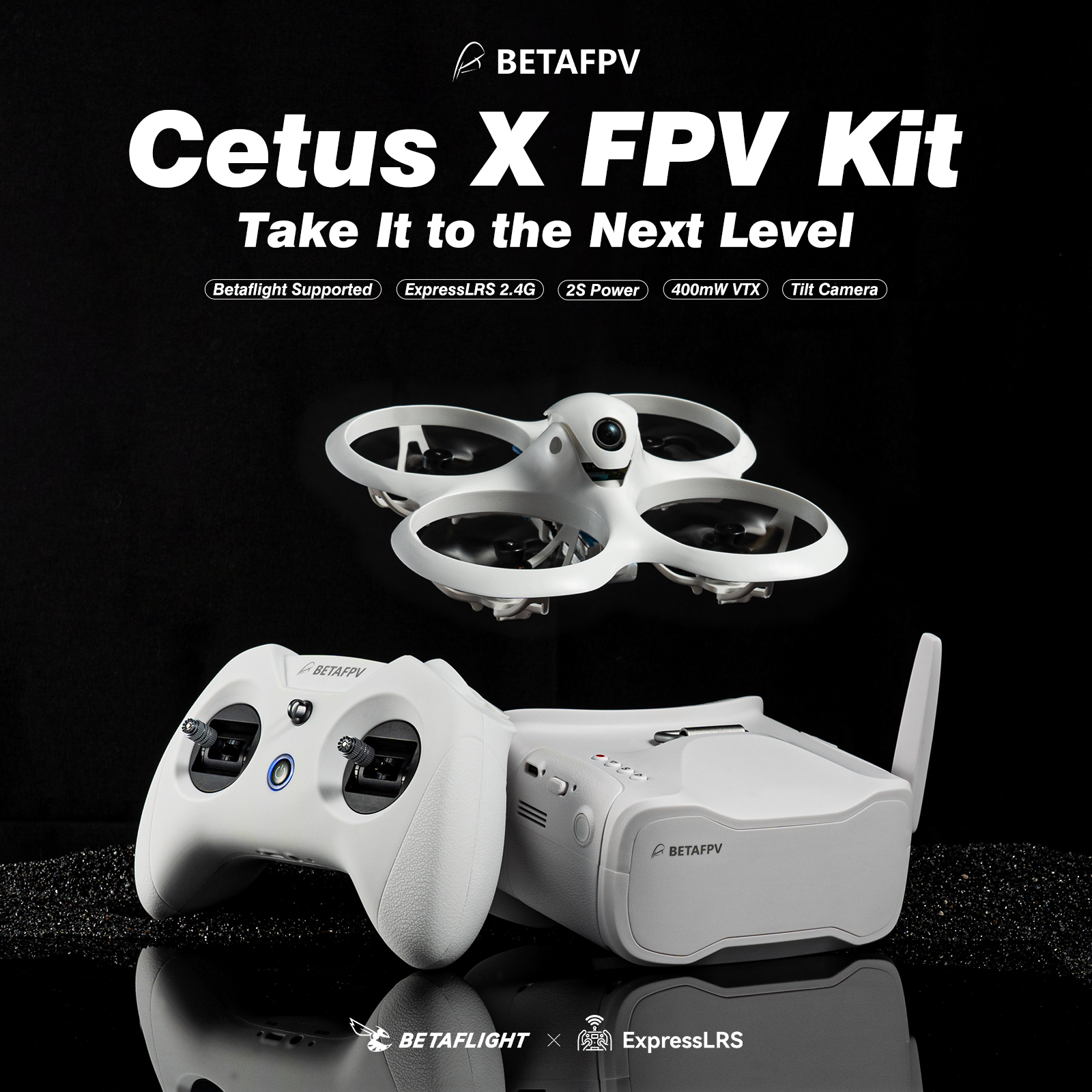 Adjustable Camera Betafpv Cetus X Brushless FPV Quadcopter Perfect for Indoor Racing Drone ELRS 2.4G Outdoor RC