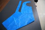 Yellow / Blue Disposable Chef Aprons , HDPE LDPE Embossed Textured Apron