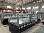 Deli display showcase refrigerator/supermarket food display case self-service