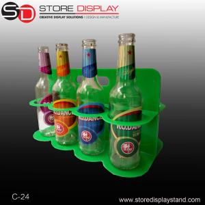 China Plastic counter top display for carrying beer bottles wholesale