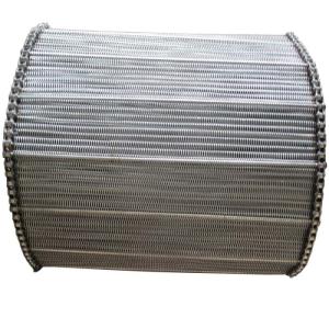 China SS201 SS304 Stainless Steel Conveyor Chain Belt High Temperature Resistance wholesale
