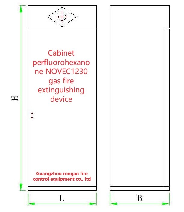 NOVEC 1230 Cabinet Fire Suppression System FM200 Fire Extinguishing Equipment