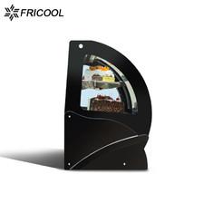 China Automatic defrost Curved Glass Refrigerated Pie Display Case 130L For Cake Shop wholesale