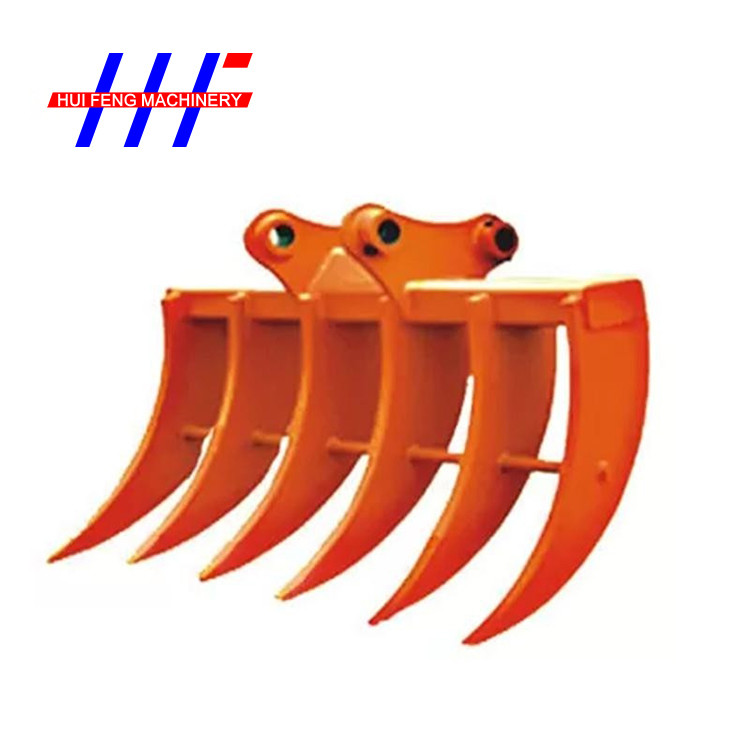 NM 400 Excavator Brush Rake Q460 Root Rake Grapple