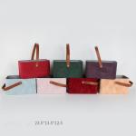 Luxury Suede Velvet Paper Board Flower Bouquet Box Packaging Round Case Custom