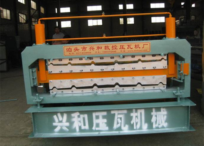 Automatic Double Deck Roll Forming Machine For Making Steel Roof Panel