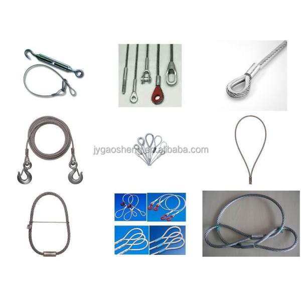 High Strength Wire Rope Sling Assembly With Aluminium Sheath