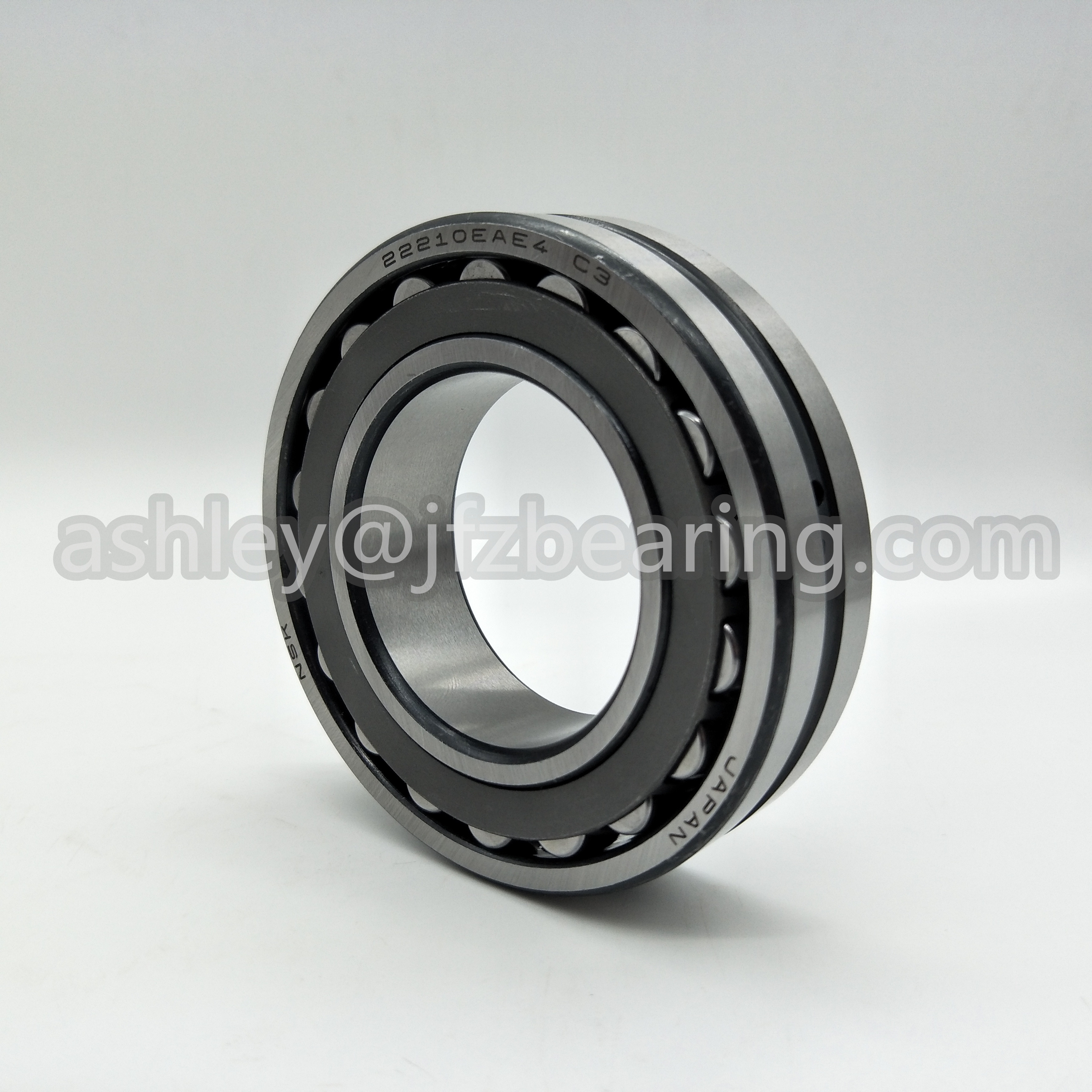 NSK 22210EAE4 Spherical Roller Bearing, Round Bore, Pressed Steel Cage, Metric, 50mm Bore, 90mm OD, 23mm Width