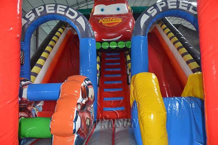McQueen Inflatable Dry Slide For Adults / Children Customized Size Available
